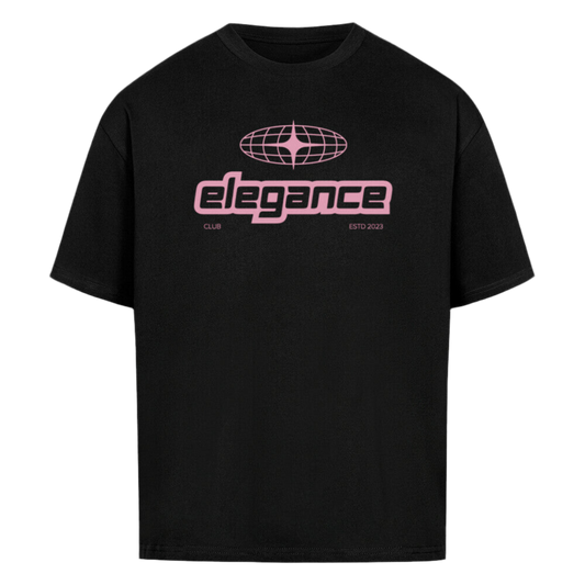 Elegance Oversized Shirt Pink Print